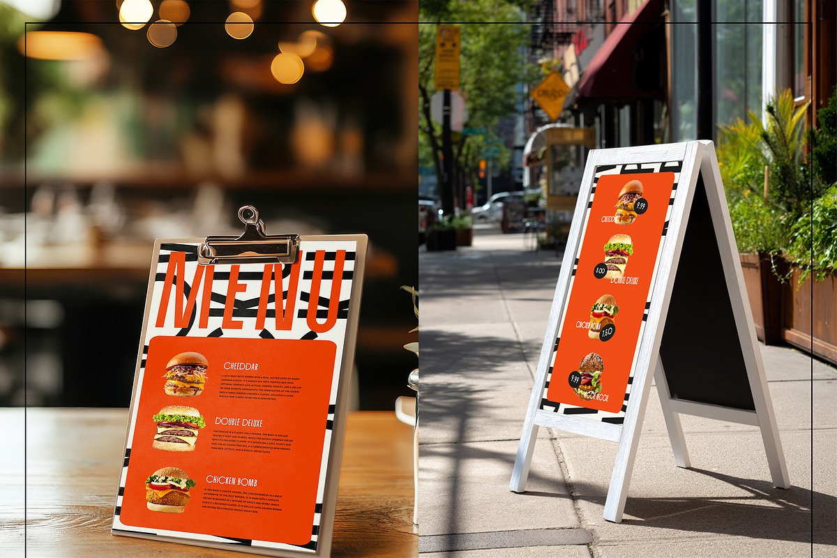 Food Truck Sign & Menu Mockup Set, a Packaging Mockup by Mego-studio (Photo 7 of 8)