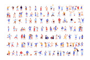 Cute Tiny People vector bundle, a Person Illustration by Vector_Art (Thumbnail 2 of 14)