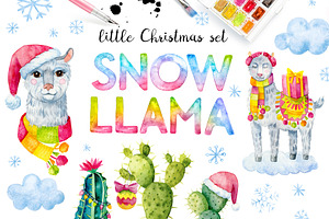 Snow Llama. 11 items & 1 pattern