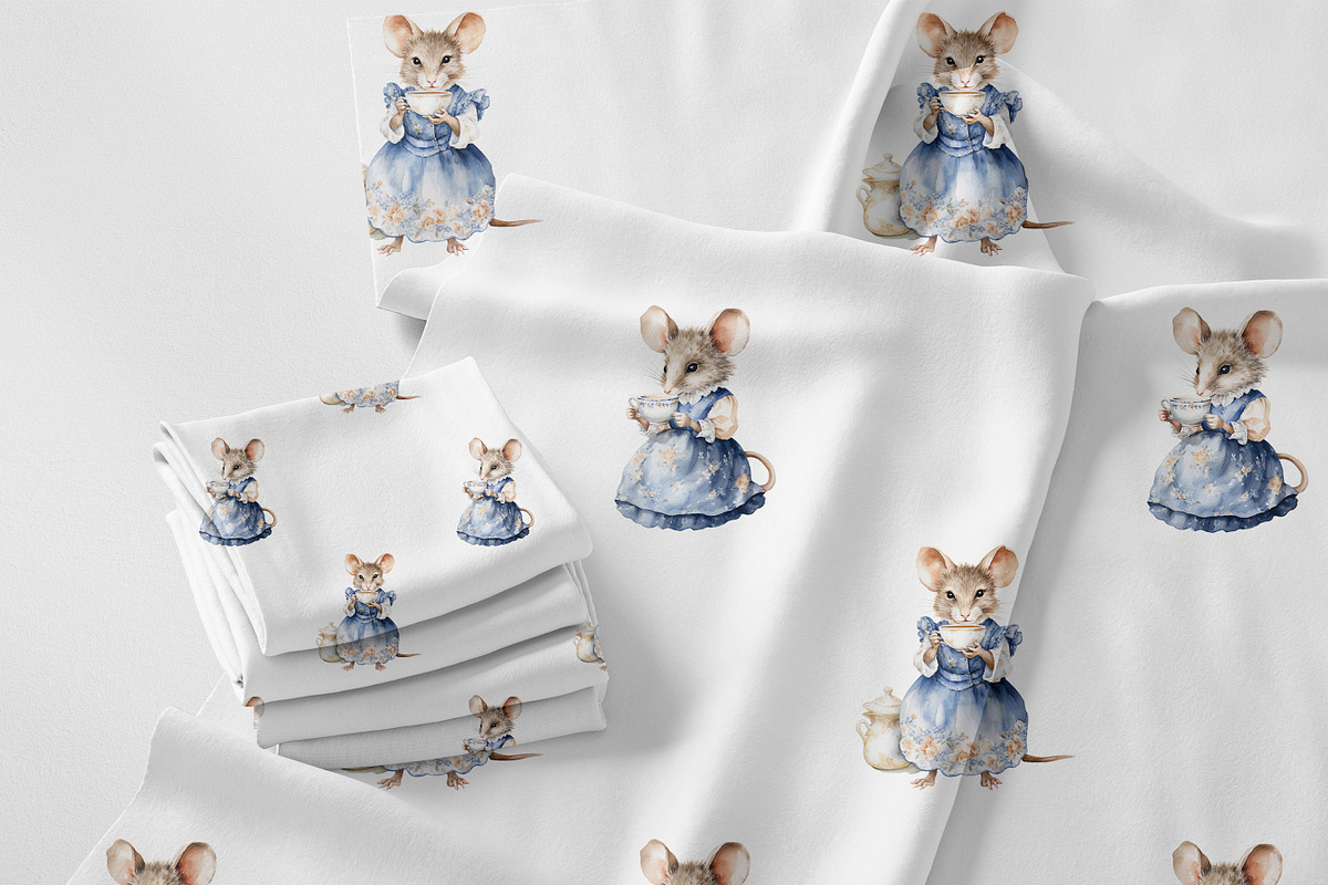 At The Mice Tea Party Collection, an Animal Illustration by Pati Paints (Photo 10 of 14)