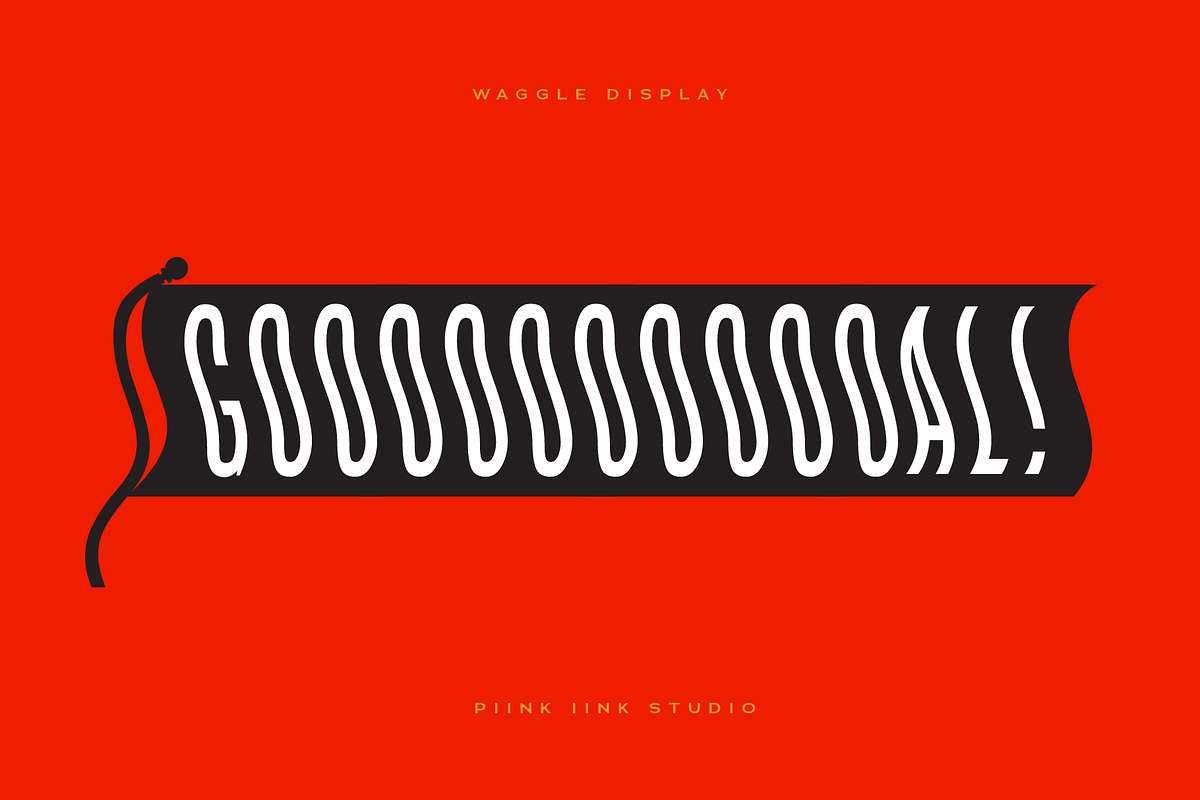 WAGGLE Display Font, a Font by PiiNK iiNK STUDiO (Photo 9 of 13)