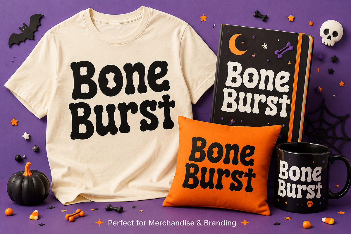 Bone Burst, a Slab Serif Font by Wow Magic (Photo 2 of 4)