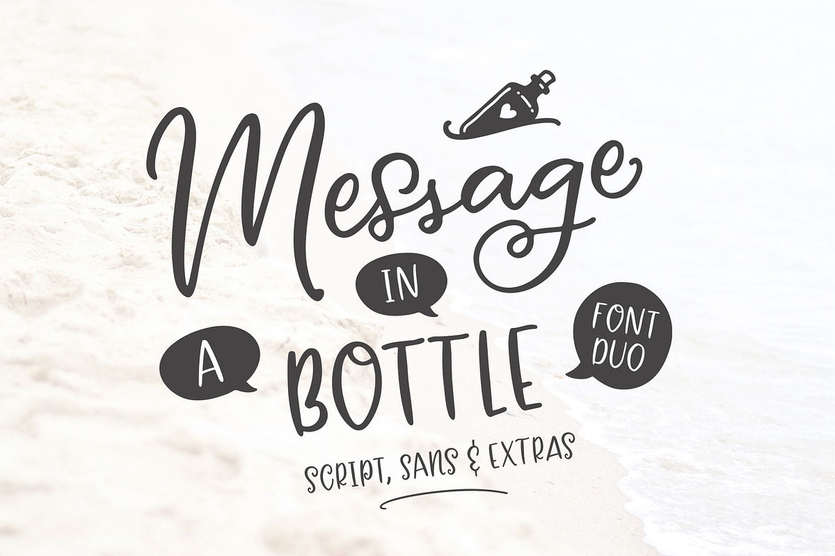 Message In A Bottle Font Duo