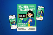 World Teacher Day Event Flyer Set, a Flyer Template by The Good Store (Thumbnail 1 of 2)