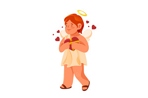 Baby Angel Or Cupid, Vector Image Or