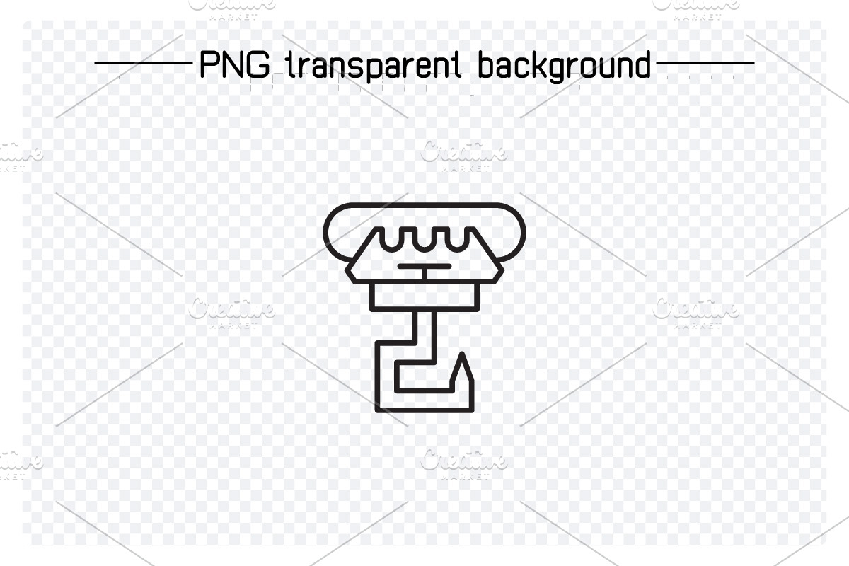 Hoist Crane Hook Icons, an Outline Icon by Designfour (Photo 5 of 7)