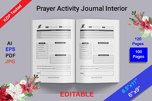 Prayer Activity Journal KDP Interior