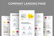 Furniture Landing Page Design, an UI Kit Template by CreativeShaper (Thumbnail 1 of 6)