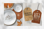 Hand Drawn Thanksgiving Images, a Seasonal Illustration by H&C Drawings & Designs (Thumbnail 6 of 15)