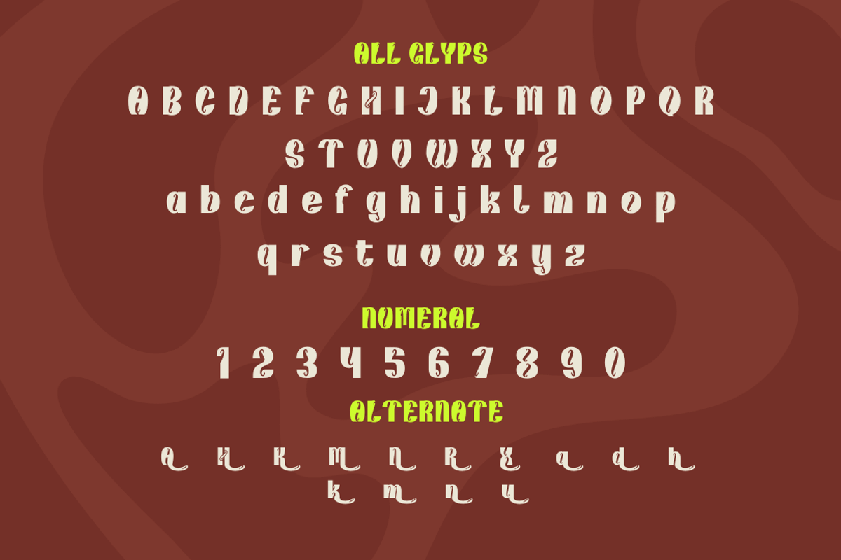 Kunhety | Groovy Retro Font, a Sans Serif Font by twinstd (Photo 10 of 12)