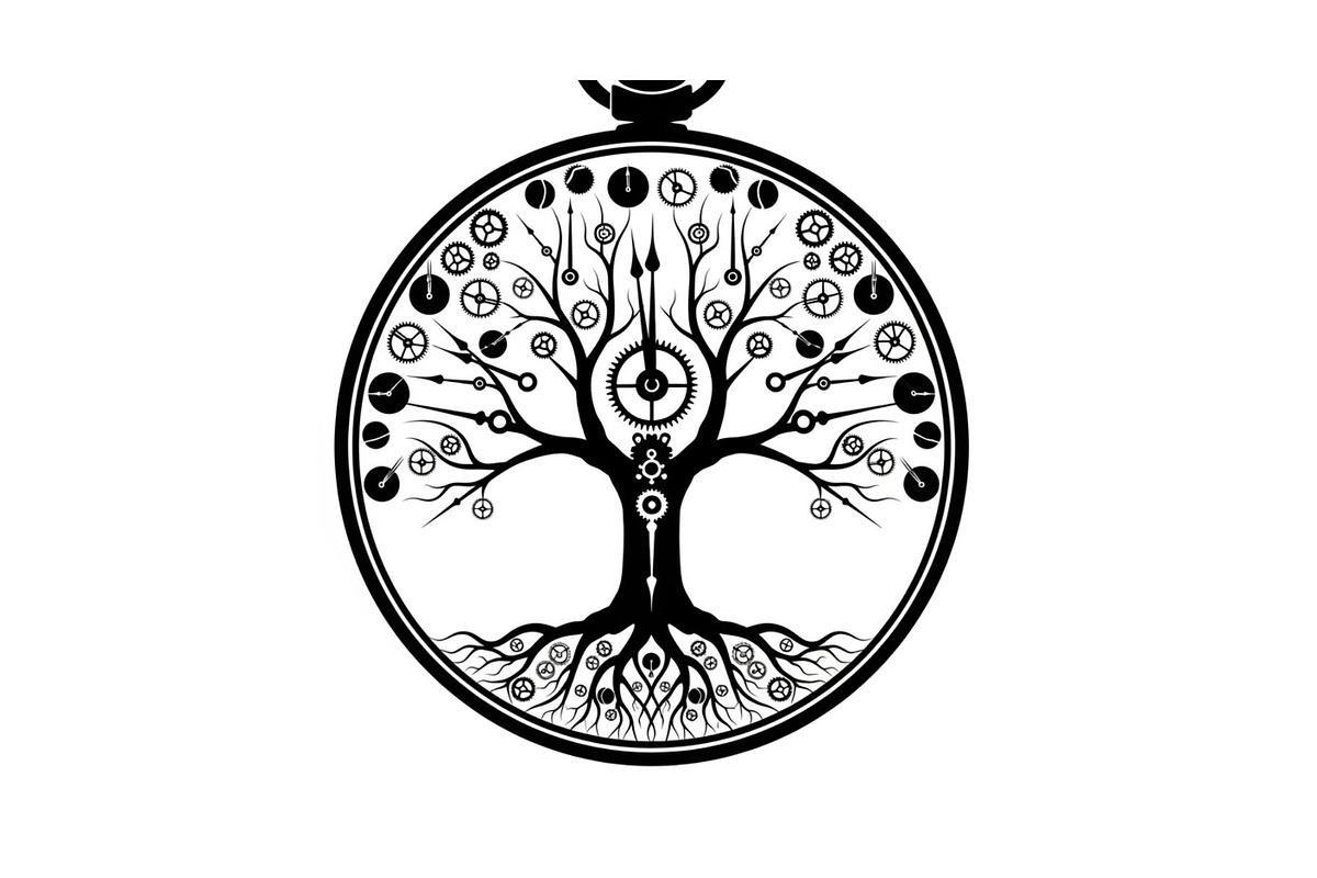 Steampunk Tree of Life Symbol Bundle, an Illustration by yasushie (Photo 31 of 31)