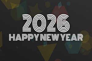 2026 Happy New Year Background, a Background Photo by Vectorium Studio