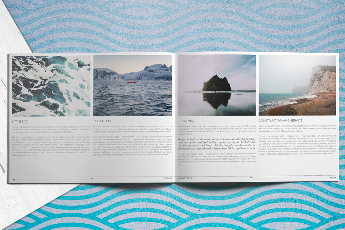 A Q U A landscape brochure, a Brochure Template by Boris Cupac (Photo 13 of 17)