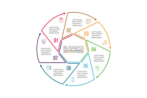 Linear Elements For Infographic V.11