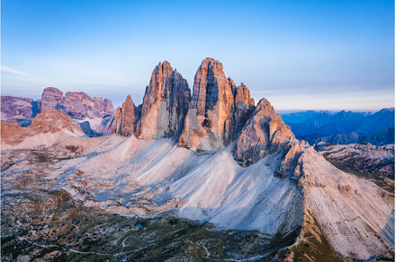 Aerial view of Tre Cime di Lavaredo, a Nature Photo by Igor Tichonow