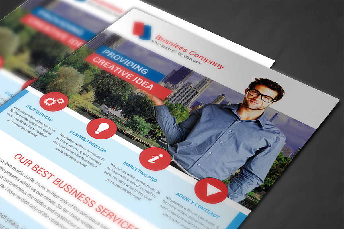 Business Flyer Print Template, a Flyer Template by AfzaalGraphics (Photo 4 of 4)