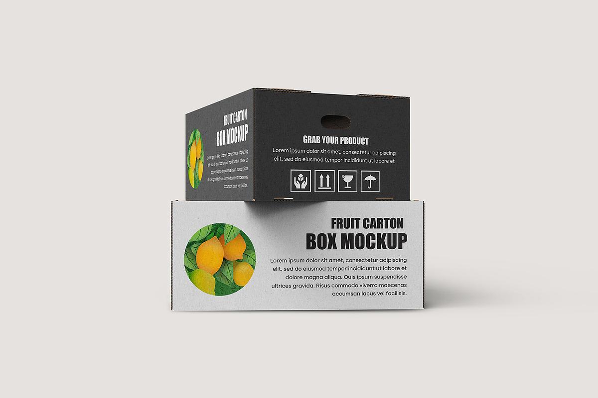 Fresh Fruit Carton Mockup, a Packaging Mockup by Ram Studio LLC (Photo 16 of 16)