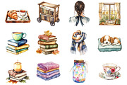 Fall Autumn Academia Clipart, an Illustration by Design Market (Thumbnail 3 of 3)
