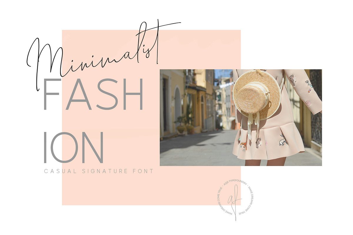 Outside Collection Signature Font preview 3