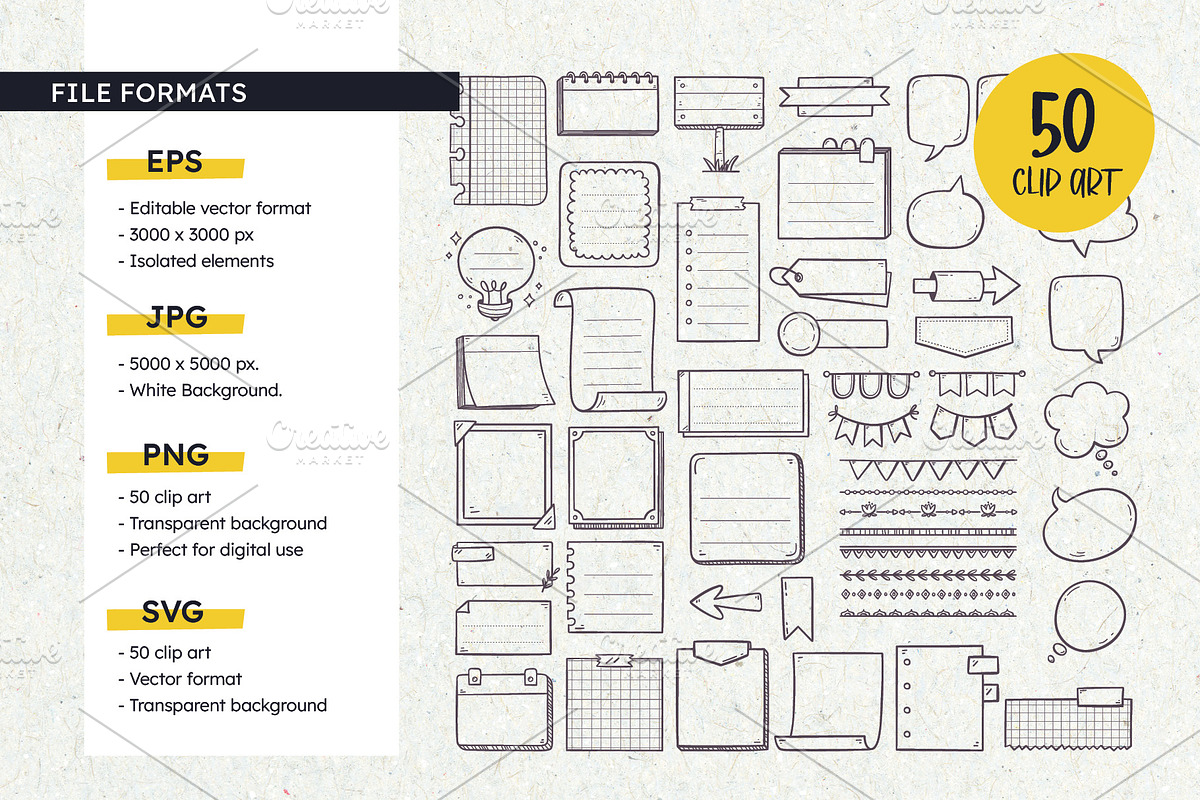 Doodle Planner Resources, an Object Graphic by insemar (Photo 3 of 5)