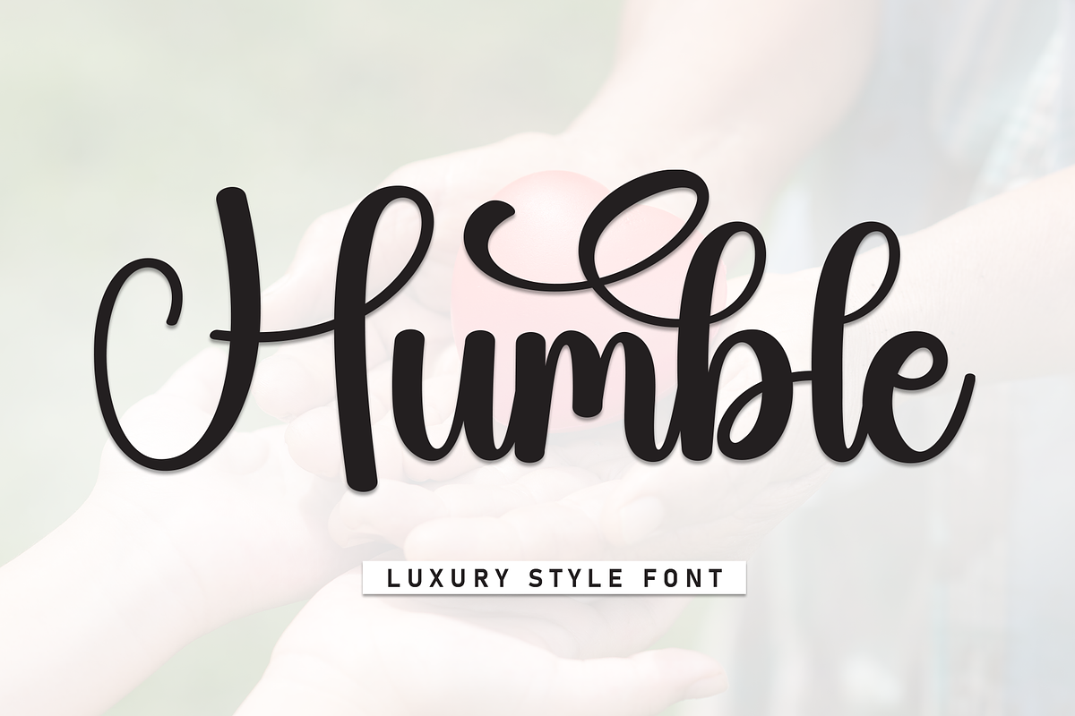 Humble | Script Font, a Handwritten Font by Scratchones (Photo 1 of 9)