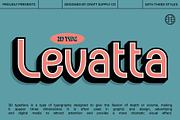 Levatta 3D, a Sans Serif Font by Craft Supply Co. (Thumbnail 1 of 8)