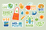 Eco stickers. Zero waste, eco life., an Object Graphic by anna khramtsova (Thumbnail 6 of 8)