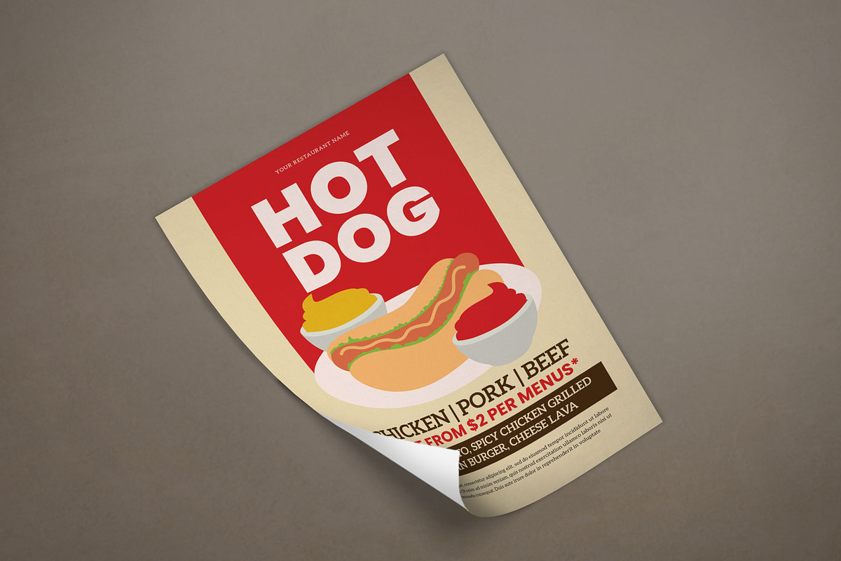 Hot Dog Flyer, a Flyer Template by Graphr (Photo 2 of 3)