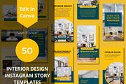 Interior Design Story Canva Template, a Templates & Theme by BoontenStudio (Thumbnail 1 of 8)