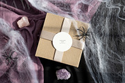 Halloween Card Mockup Round Tag fall, an Advertising Mockup by PawMockups (Thumbnail 2 of 10)