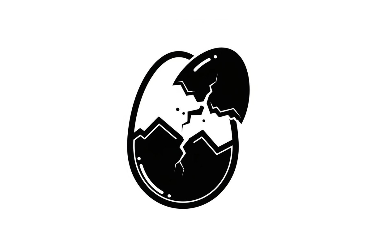 50 Cracked Egg Shell Silhouette, an Illustration by musafir_fashion (Photo 28 of 55)