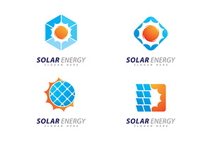 Solar energy logo design template., a Branding & Logo Template by T.Vooka
