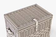 Wicker Storage Trunk 05 Walnut Brown, an Object 3D Model by Markelos (Thumbnail 7 of 10)