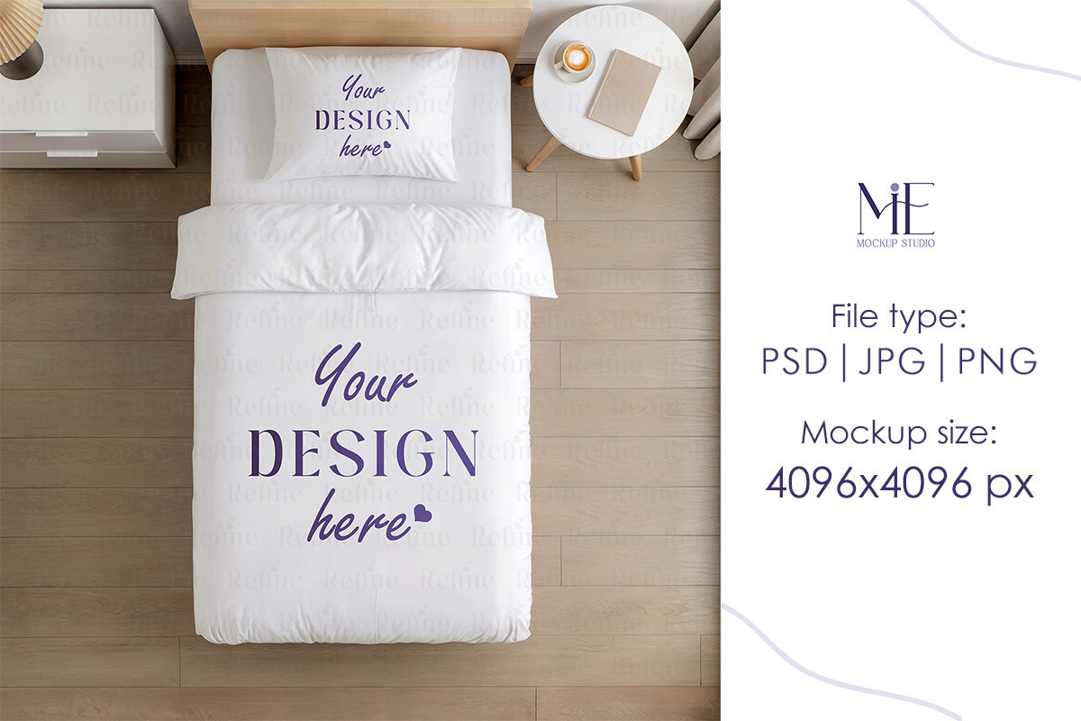 Bedding Mockup, Duvet Cover Pillow, a Household Mockup by Mie Mockup Studio (Photo 5 of 5)