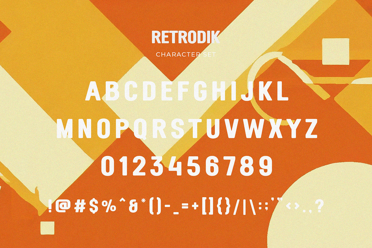 Retrodik - Retro Sans Serif, a Sans Serif Font by Typeformers (Photo 5 of 5)