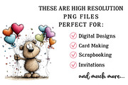 Whimsical Teddy Bear Clipart, a Seasonal Illustration by OK Design (Thumbnail 6 of 6)