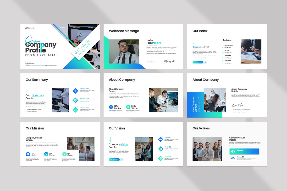 Company Profile Presentation, a Presentation Template by evgenystudio (Photo 6 of 8)