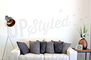 F189 Sofa Wall Mock Up, a Product Mockup by UpStyled (Thumbnail 1 of 4)