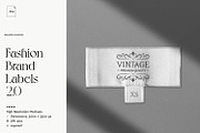 Editable Fashion Label Template, an Apparel Mockup by ReAffirm (Thumbnail 1 of 5)