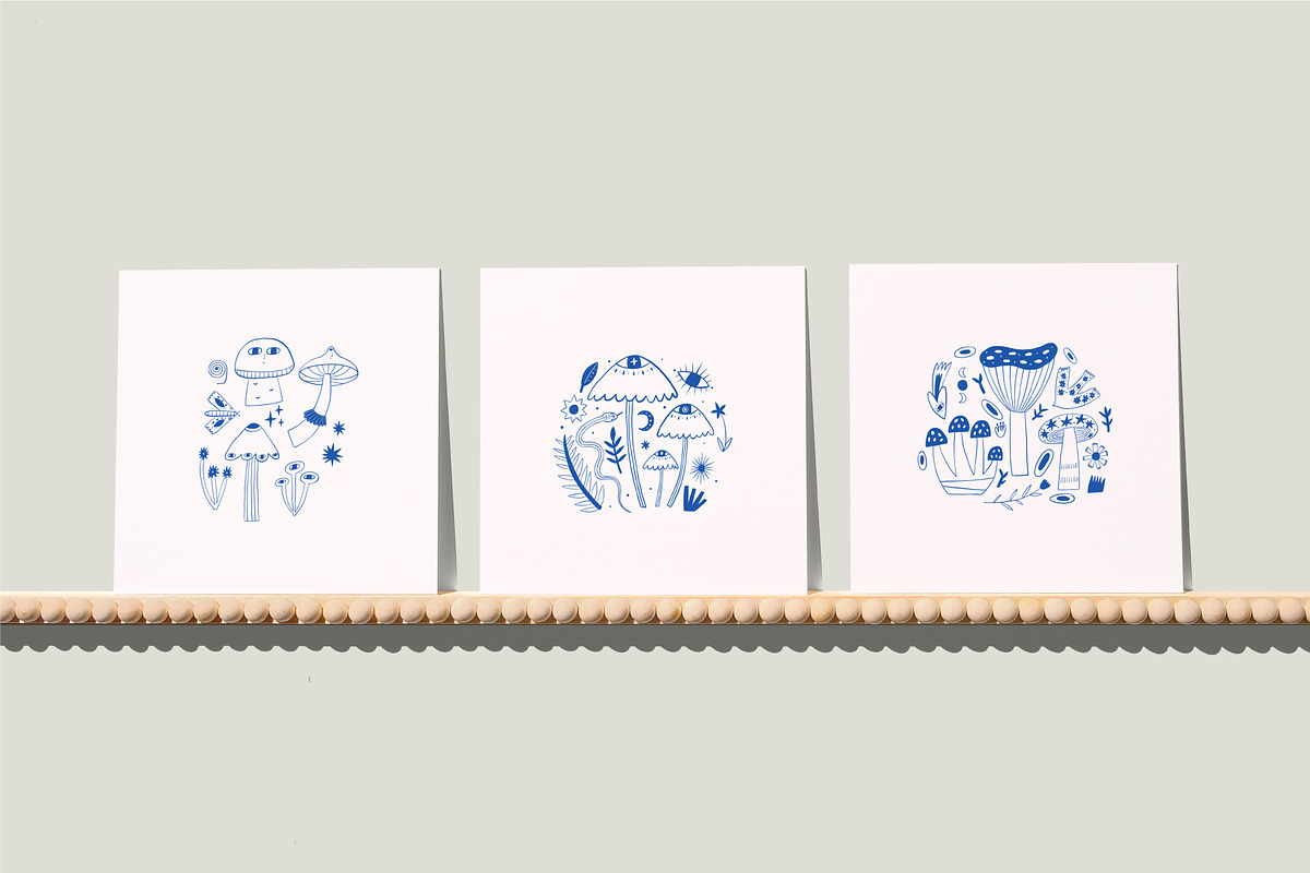 Mushrooms, an Object Illustration by AnkaDrozd (Photo 5 of 13)