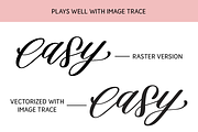 Free+Easy Procreate Lettering Brush, a Brush Add-On by The Ampersand Shop (Thumbnail 3 of 4)