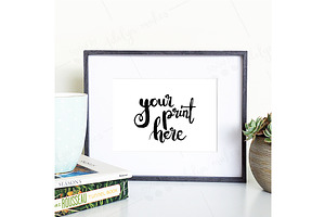 Styled frame mockup - coffee table 1