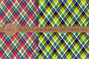 SALE! Plaid Checkered Patterns Set, a Pattern Graphic by Futurel (Thumbnail 2 of 4)