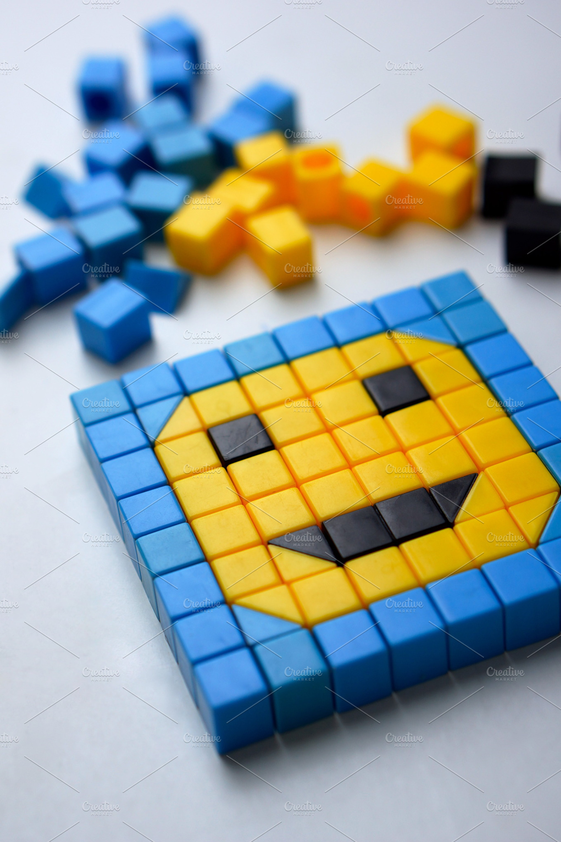 Plastic smiley featuring photo, plastic, and smiley, an Abstract Photo by ateliervonau