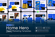Home Hero – Canva Marketing Template, a Social Media Template by Exceptionalways (Thumbnail 1 of 5)
