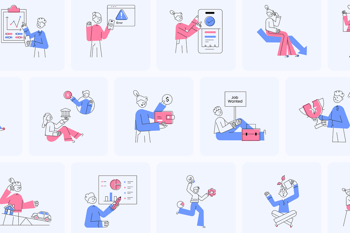 Animated Professional Growth, a Finance Illustration by Brickclay (Photo 3 of 5)
