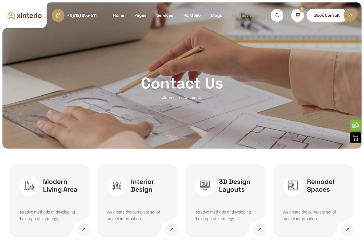 Interior Design WordPress Theme + RT, a WordPress Template by Design Spade (Photo 11 of 11)