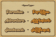 Andala - Groovy Retro Font, a Script Font by Auratype (Thumbnail 4 of 11)