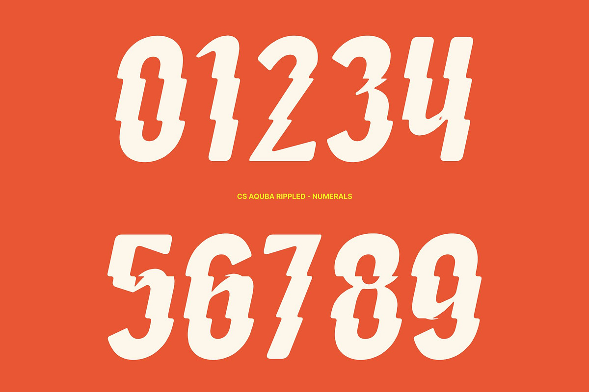 CS Aquba Rippled, a Sans Serif Font by Craft Supply Co. (Photo 6 of 8)