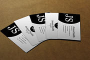 Black & White Minimal Business Card2, a Business Card Template by PSD Storm (Thumbnail 2 of 5)